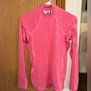 WOMEN’S COLUMBIA OMNI-HEAT PINK QUARTER ZIP SZ M